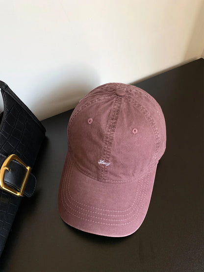 Retro Cotton Baseball Caps Spring Summer Letter Embroidery Sun Hats For Men & Women