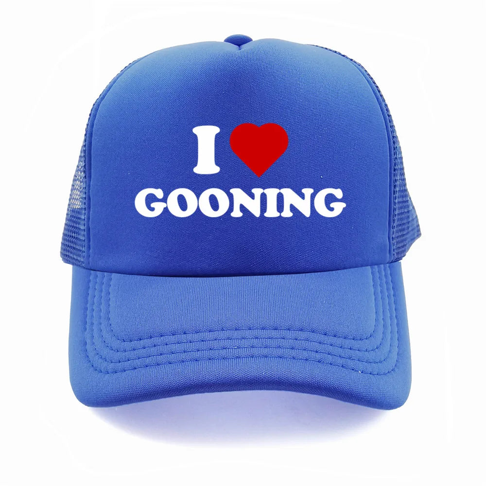 Funny I Love Gooning Baseball Caps Cool Summer Men Mesh
