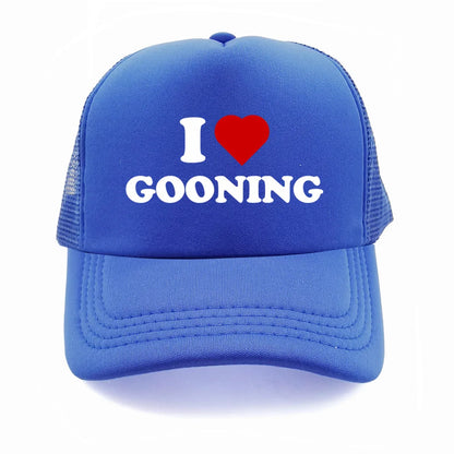 Funny I Love Gooning Baseball Caps Cool Summer Men Mesh