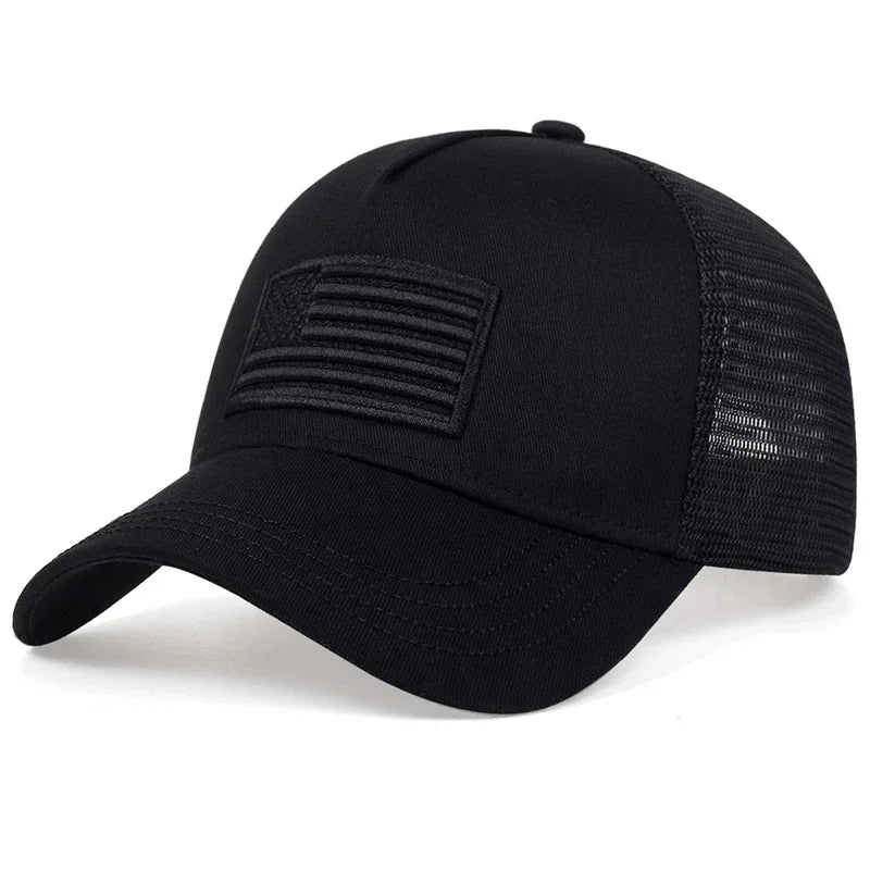 USA Flag Mesh Baseball Cap Summer Breathable Hat
