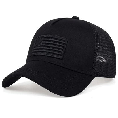 USA Flag Mesh Baseball Cap Summer Breathable Hat