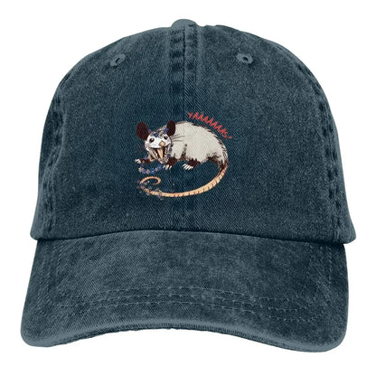 Daisy Chain Opossum Possum Yaaaas! Baseball Caps