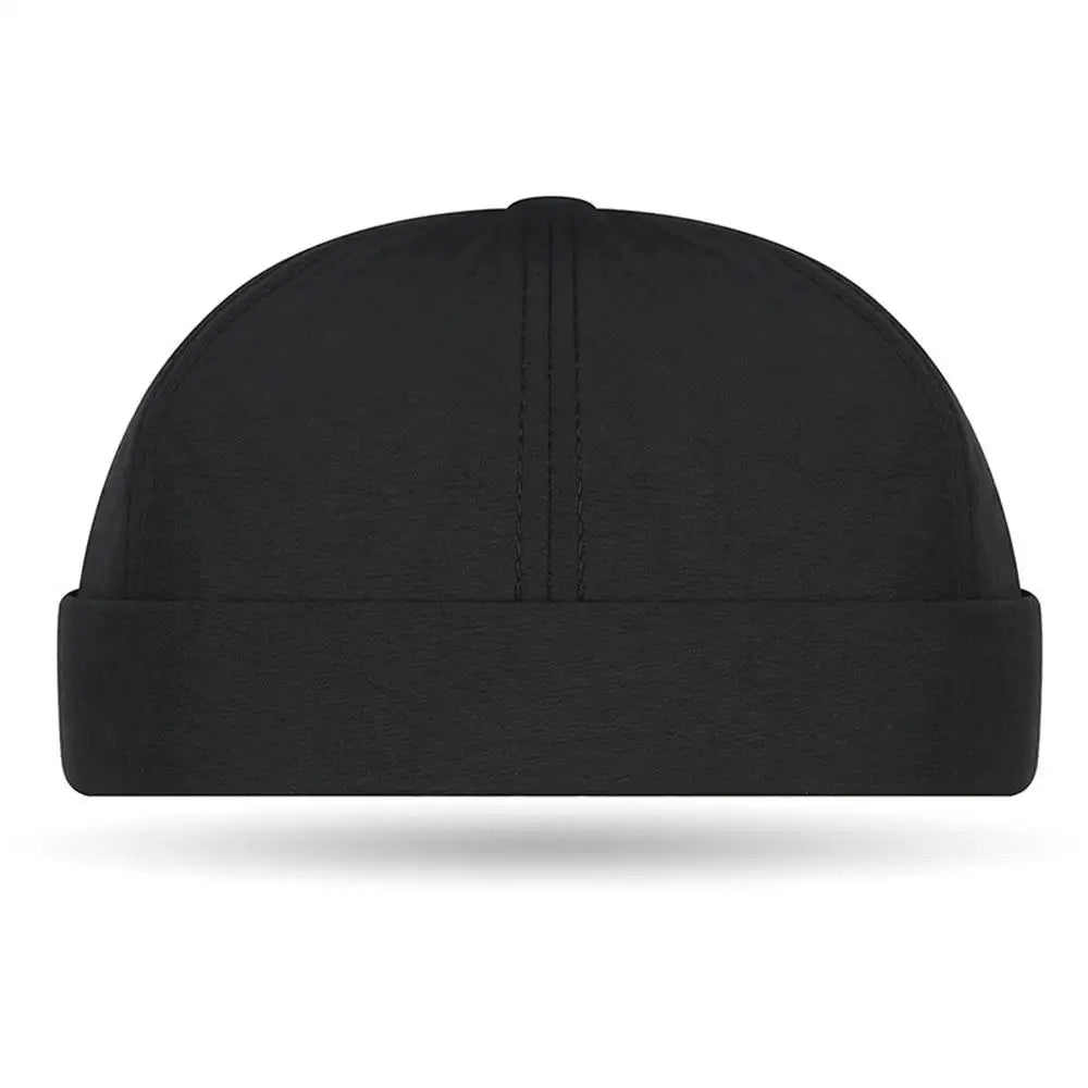 Quick Dry Brimless Hat Lightweight Daily Beanie Mesh Beanie Docker Cap