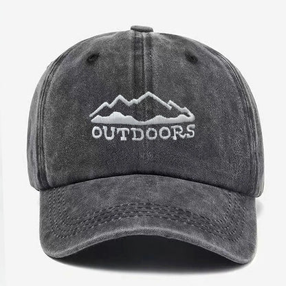 Buckle Baseball Cap with Forest Print