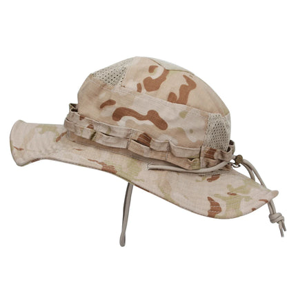 Camo Boonie Hat Sunscreen Breathable Bucket Hat Men's Outdoor