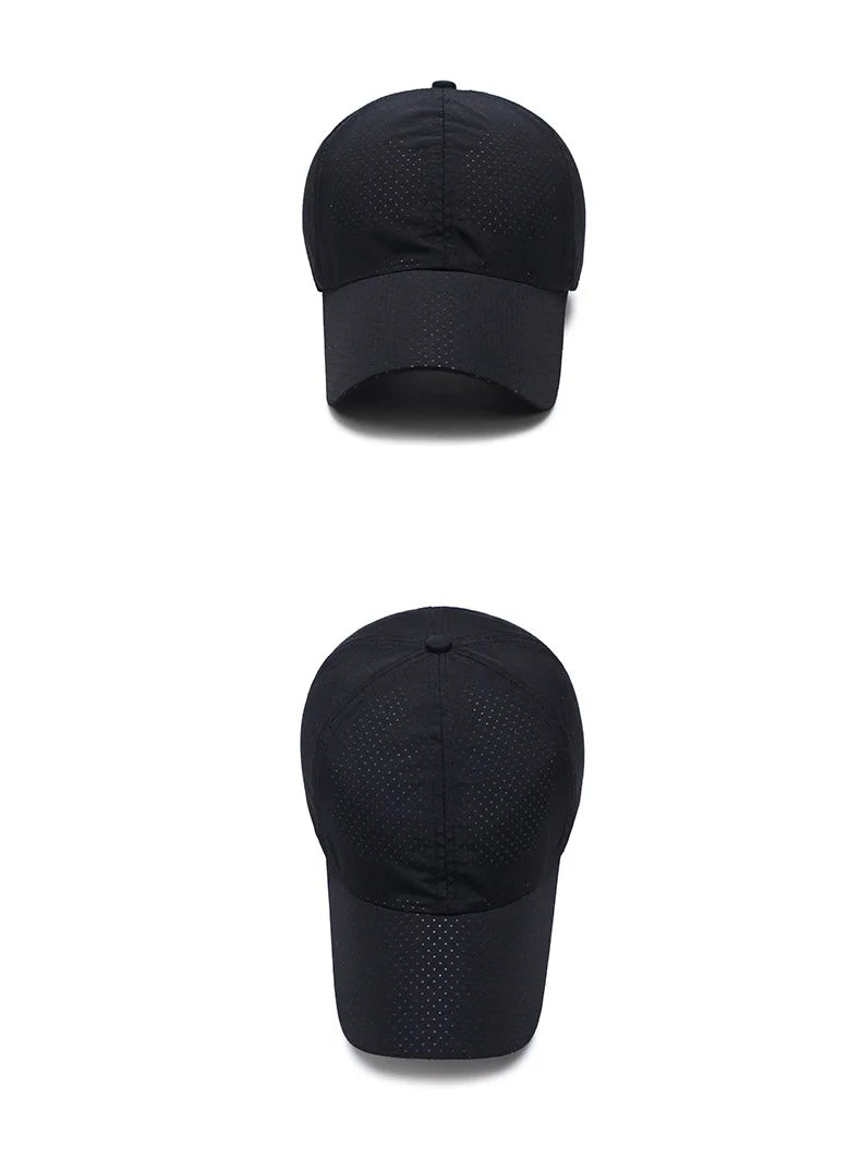 Hat Spring Summer Solid Color Mesh Cap Baseball Cap Autumn Korean Edition Sunscreen Hat Mesh Breathable Peaked Cap