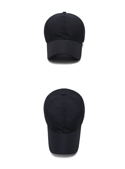 Hat Spring Summer Solid Color Mesh Cap Baseball Cap Autumn Korean Edition Sunscreen Hat Mesh Breathable Peaked Cap