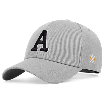 Unisex A Letter Side Ar Embroidery Baseball Caps