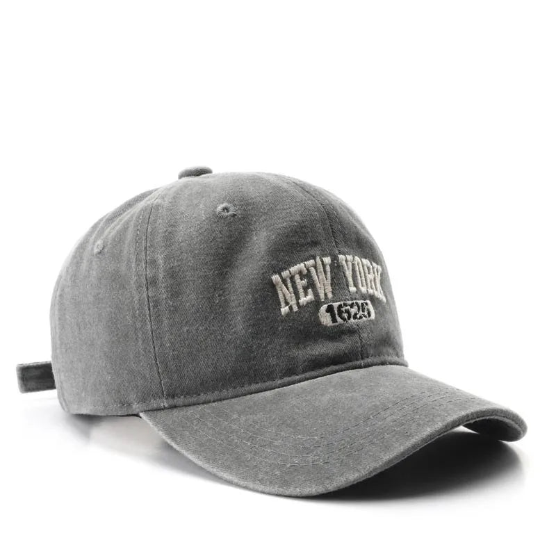 Retro New York Embroidery Baseball Hat for Men Women Vintage