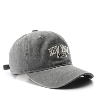 Retro New York Embroidery Baseball Hat for Men Women Vintage