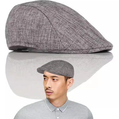 Breathable Linen Cotton Beret Hat Fashion Lightweight Beret Caps