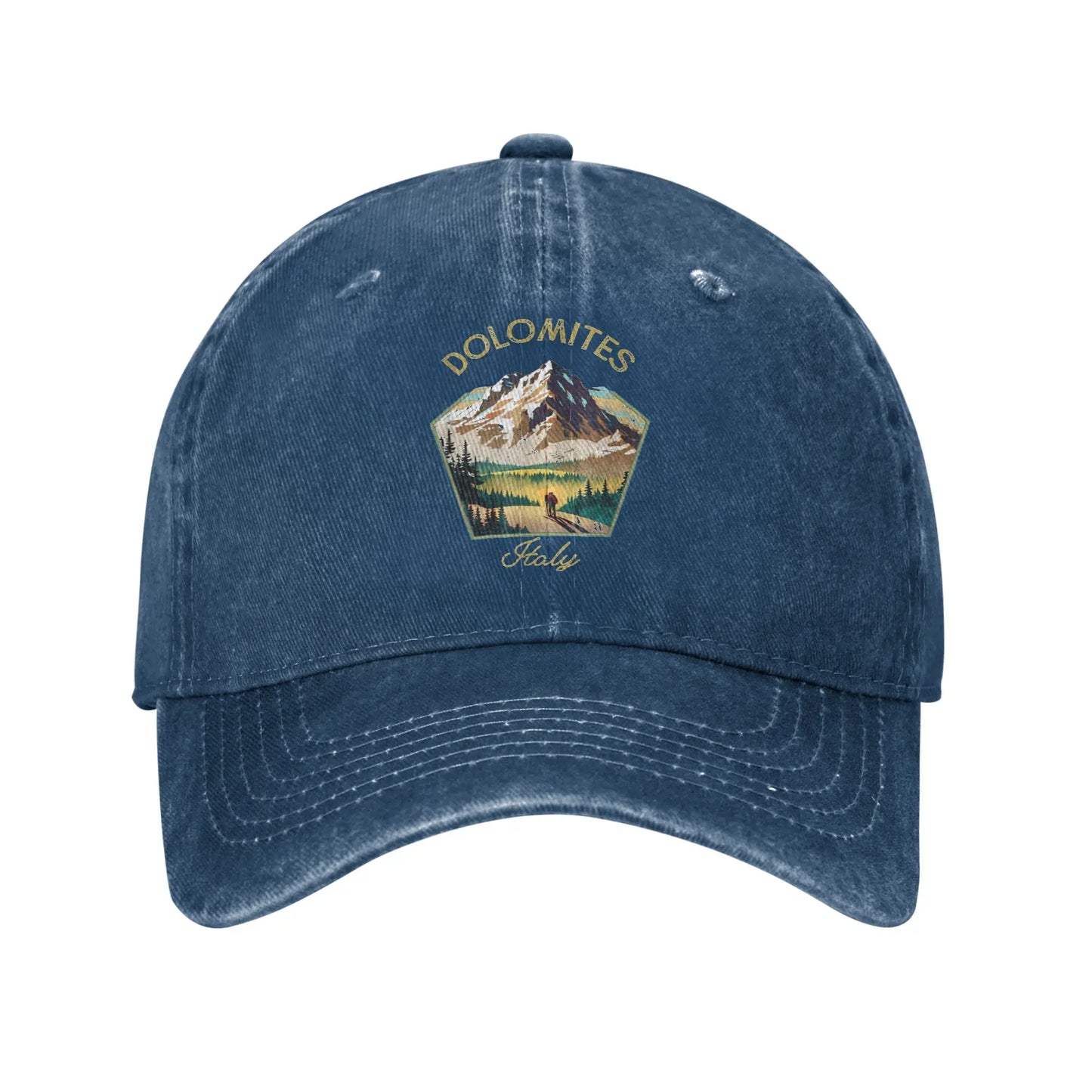 Dolomites Italy Mountains Baseball Cap Retro
