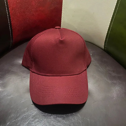 Unisex Solid Color 5 Panel Baseball Cap Trendy Casual Sport Hat