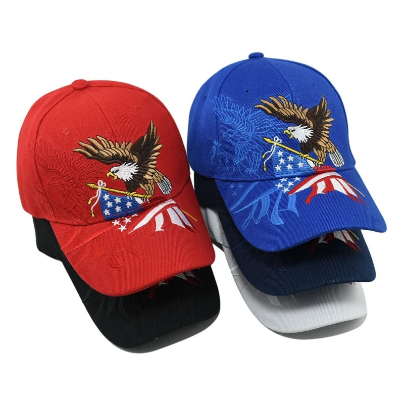 Unisex Baseball Cap 3D Bald Eagle USA Embroidery Cap Men And Women