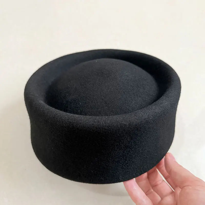 New Winter Retro Leopard Print Wool Felt Fedoras Hat