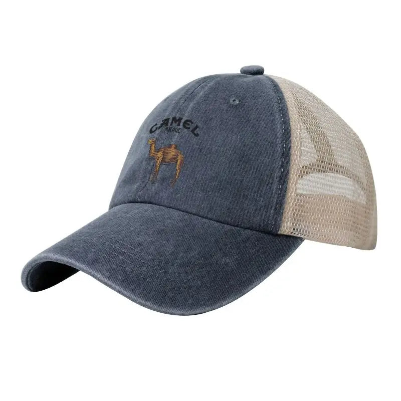 Camel Mirage Graphic Print Mesh Baseball Cap