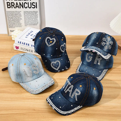 Diamond-Encrusted Baseball Cap