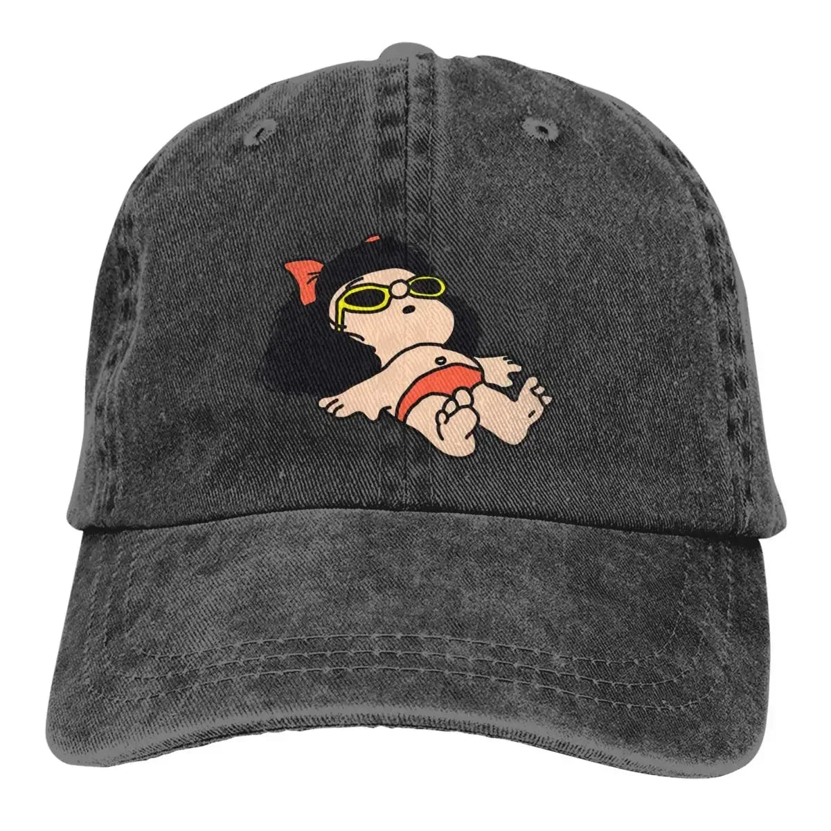 Mafalda Cartoon Multicolor Hat Peaked Women's Cap