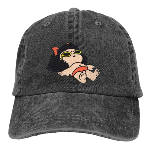 Mafalda Cartoon Multicolor Hat Peaked Women's Cap