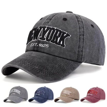 New Spring And Autumn Washed Fabric Baseball Cap