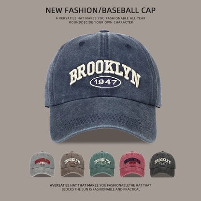 Brooklyn Alphabet Baseball Cap Men Women's