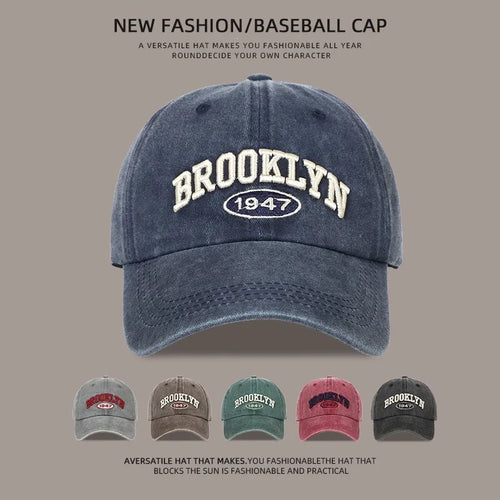 Brooklyn Alphabet Baseball Cap Men Women's