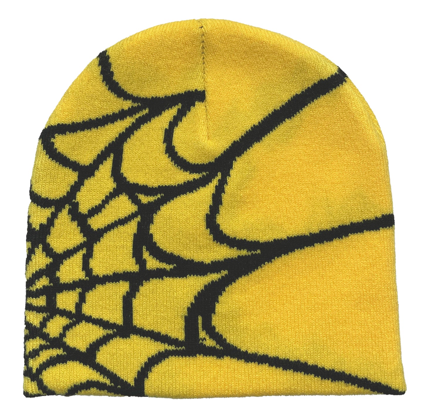 Unisex Spider Web Printed Knit Hat, Warm Outdoor Pullover Hat Personality