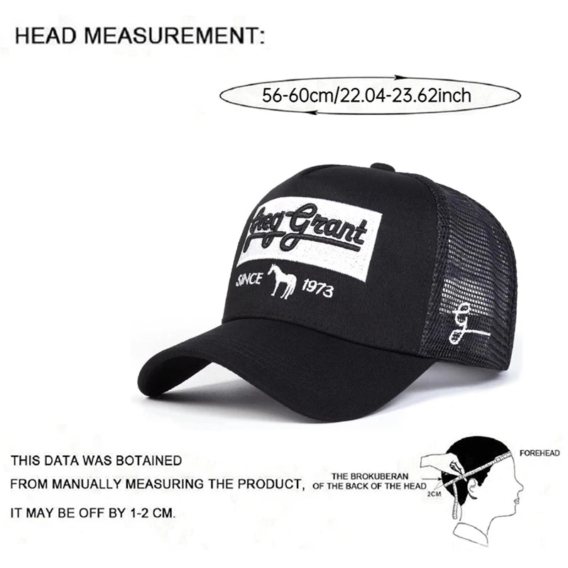 Baseball Hat Since 1937 Horse Embroidered Hip Hop Hat
