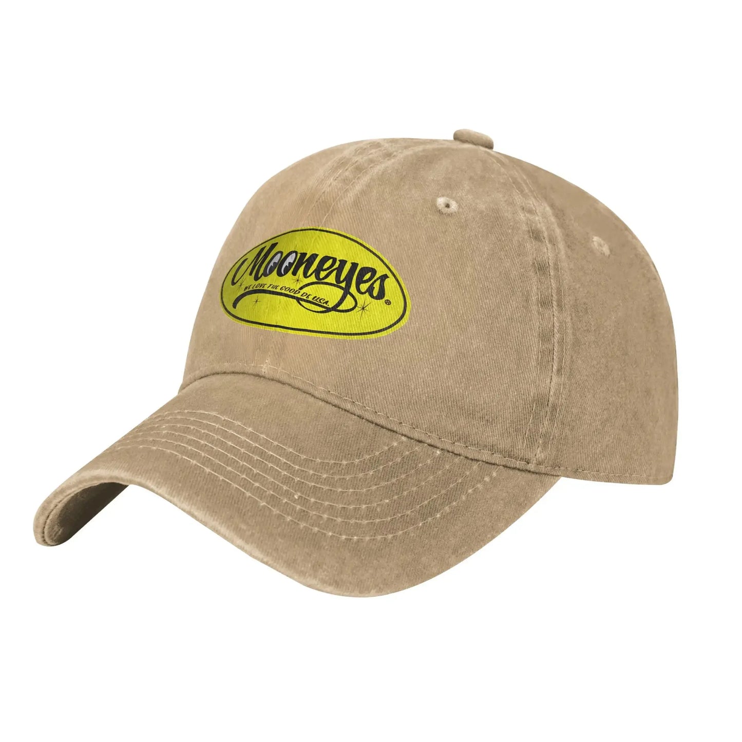 Mooneyes Baseball Caps Vintage Distressed Cotton JDM Moon Eyes Headwear