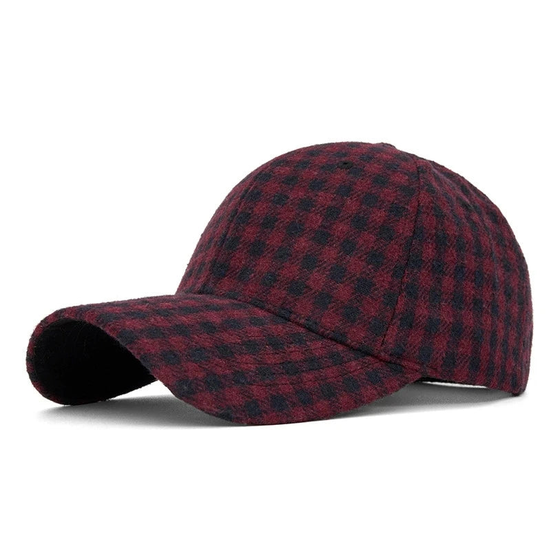 Men And Women New Classic Plaid Baseball Cap