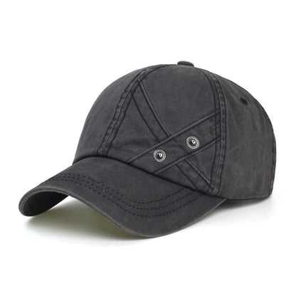 Four Seasons Washed Cotton Baseball Cap Men Women