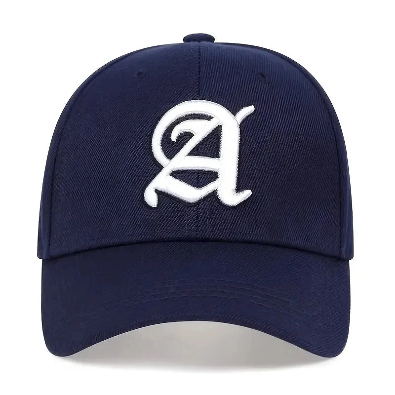 Gothic Letter A Black Cap Man Luxury Brand Outdoor Sport Baseball Caps for Men