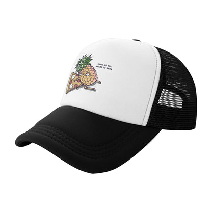 Punk Unisex Funny Pineapple Belongs On Pizza Trucker Hat