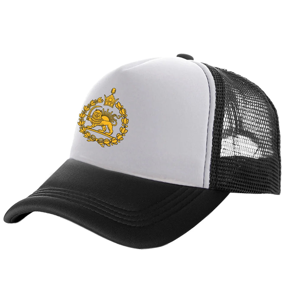 Men Iran Naval Flag 1933-1980 Hat Baseball Cap