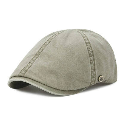 Classic Cotton Flat Cap Ivy Caps Men Women Newsboy Cabbie Driver Hat