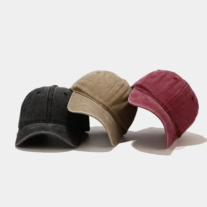 Spring Summer Cap Washed Cotton Baseball Cap Men Women
