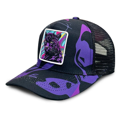 Unique Graffiti Owl Print Baseball Hat for Men Women Breathable Mesh Unisex Outdoor Hiking Casual Cap