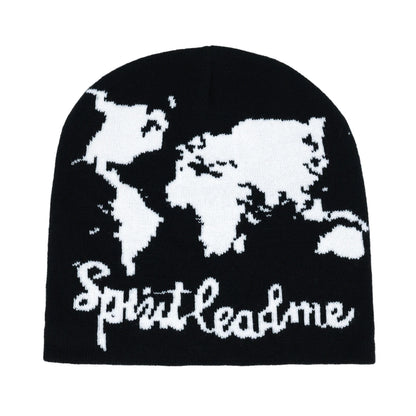 Y2k Letter Butter Knit Hats Skullies Beanies Autumn Winter Warm Hat
