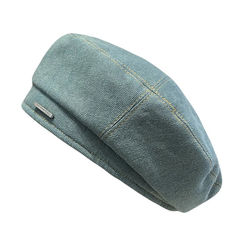 Big Head Cowboy Beret Hat Women Spring Autumn
