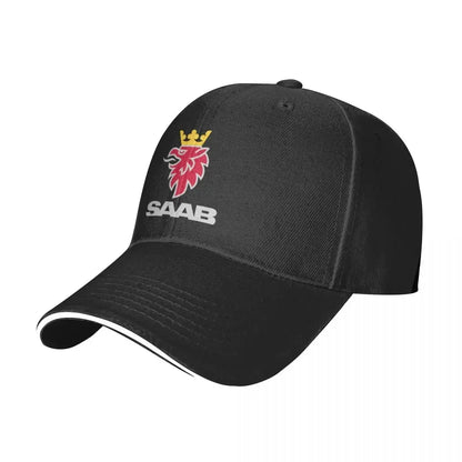 Saab Logo Products Baseball Cap Hat Baseball Cap dad Hat Thermal Visor Rave Men Golf Wear Women's