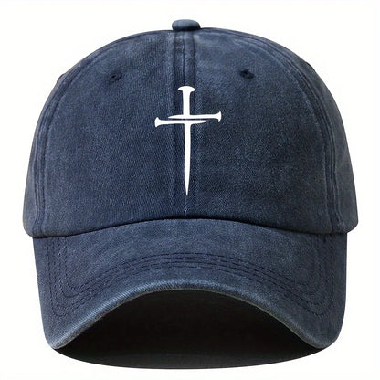 Retro Washed Cross Baseball Cap with Outdoor Activity and Party Fashion Hat