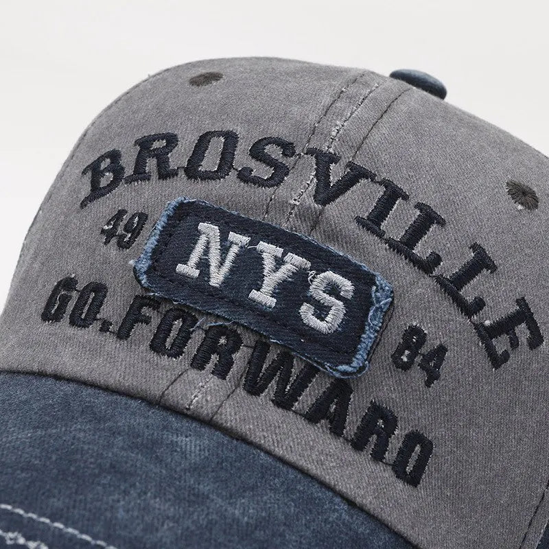 Four Seasons Men Baseball Cap Casual Distressed Washed Cotton
