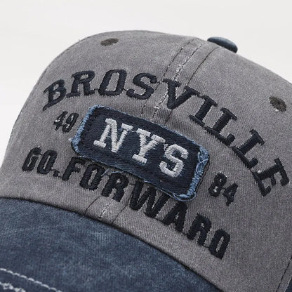 Four Seasons Men Baseball Cap Casual Distressed Washed Cotton