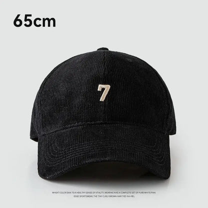 Winter 60-65cm Large Size Corduroy Baseball Cap For Men Women