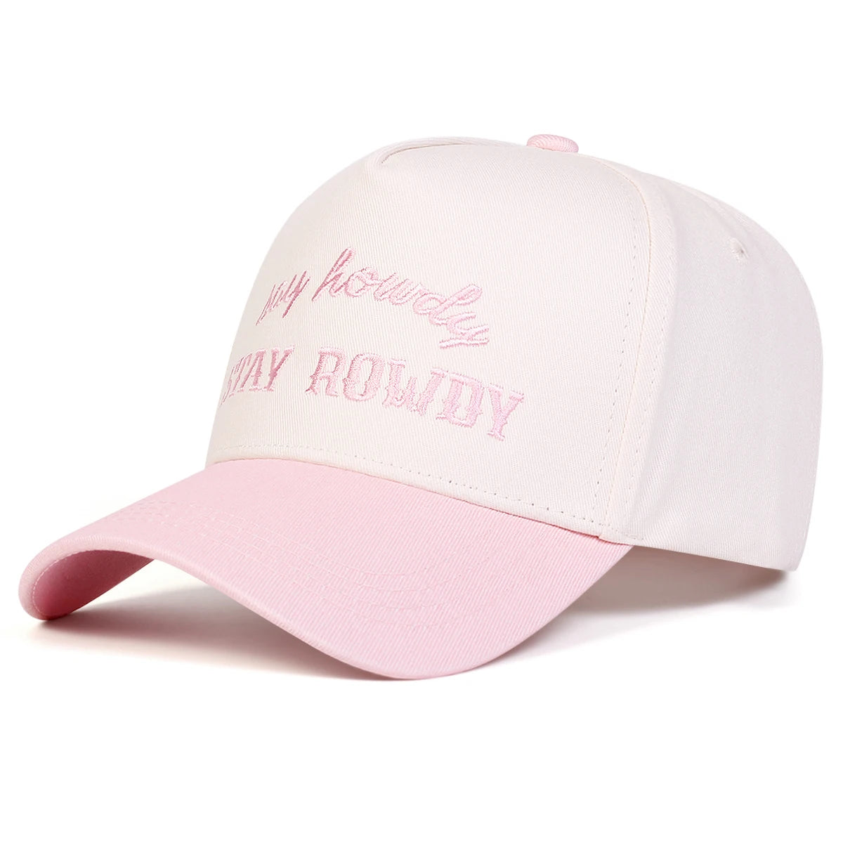 Unisex Stay Rowdy Letter Embroidery Baseball Caps Spring and Autumn