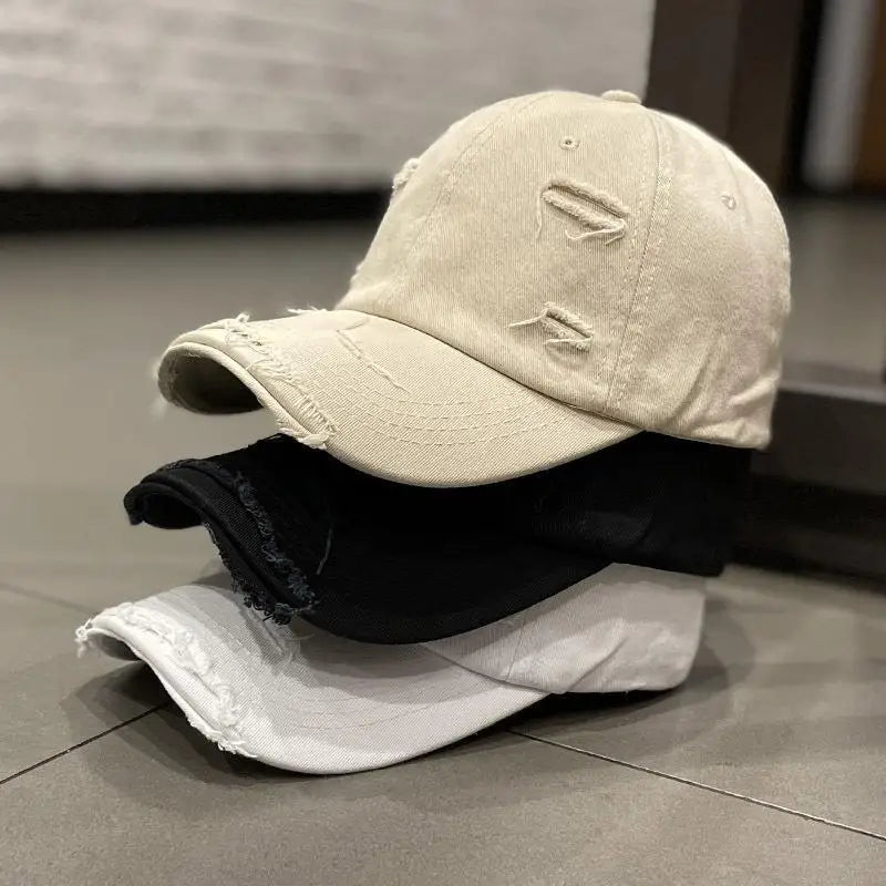 Retro Women Baseball Cap Solid Color Snapback Hat
