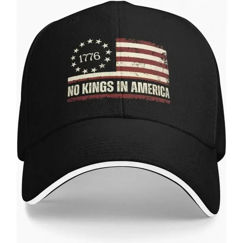 No King in America Anti 47 Protect Democracy Adjustable Snapback Dad Hat Lightweight Unisex Patriotic Cap