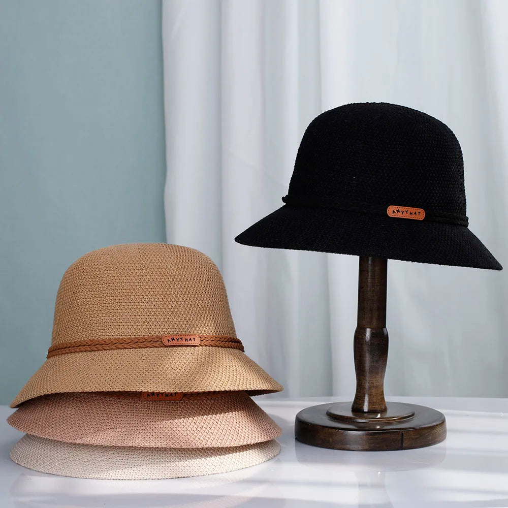 Women Straw Hats Panama UV Protection Sun Visor