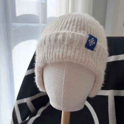Pastel Color Fashion Faux Fur Knit Hat