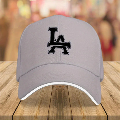 1Packaged Trendy Versatile LA Letter Print Casual Baseball Cap Unisex